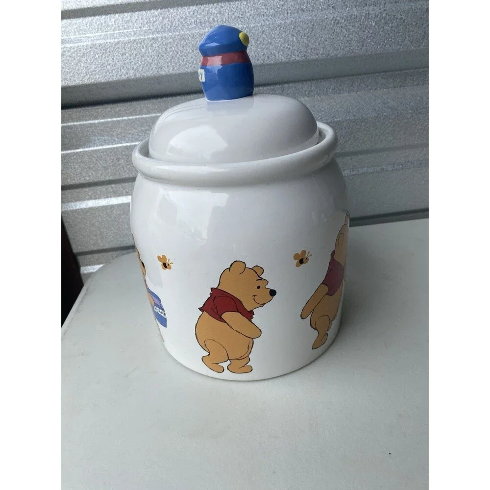Vintage 1997 Disney Winnie The Pooh Ceramic Cookie Jar Treasure Craft Hunny
